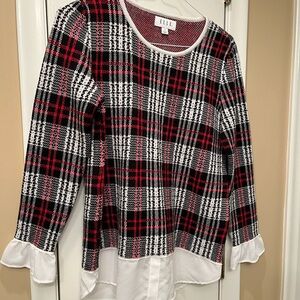 Elle plaid Sweater